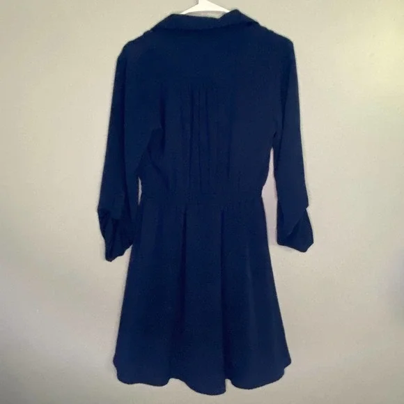 Always Indigo Navy Blue Shirt Dress PM - Picture 6 of 6